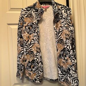 Lilly Pulitzer size medium zip up. EUC